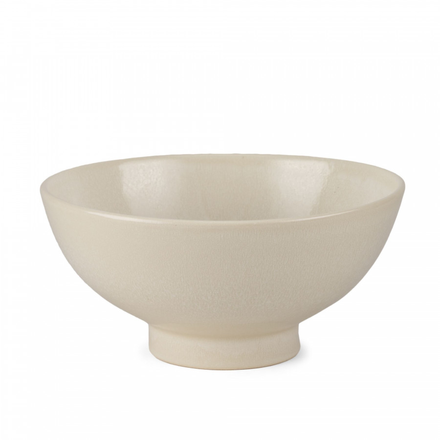 Mercana Tyren Decorative Round Ceramic Bowl - Cream