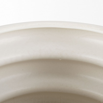 Mercana Twyla Tall Glazed Floor Ceramic Vase - Cream