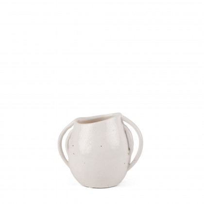 Mercana - Urvi Short Speckled Asymmetrical Ceramic Vase