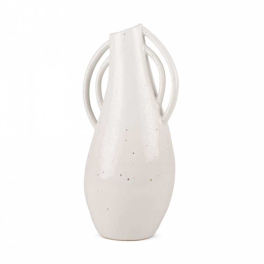Mercana - Urvi Short Speckled Asymmetrical Ceramic Vase