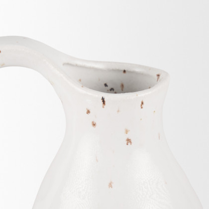 Mercana Valora Vase - White, Ceramic