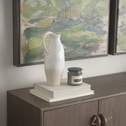Mercana Valora Vase - White, Ceramic