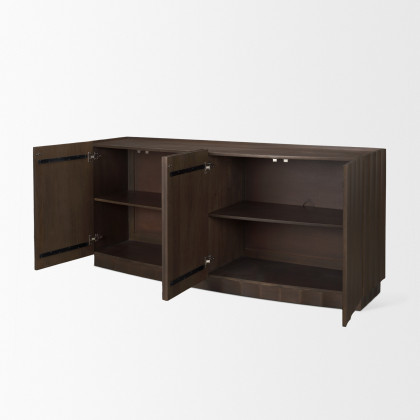 Mercana - Swanson Sideboard in Brown, Solid Wood