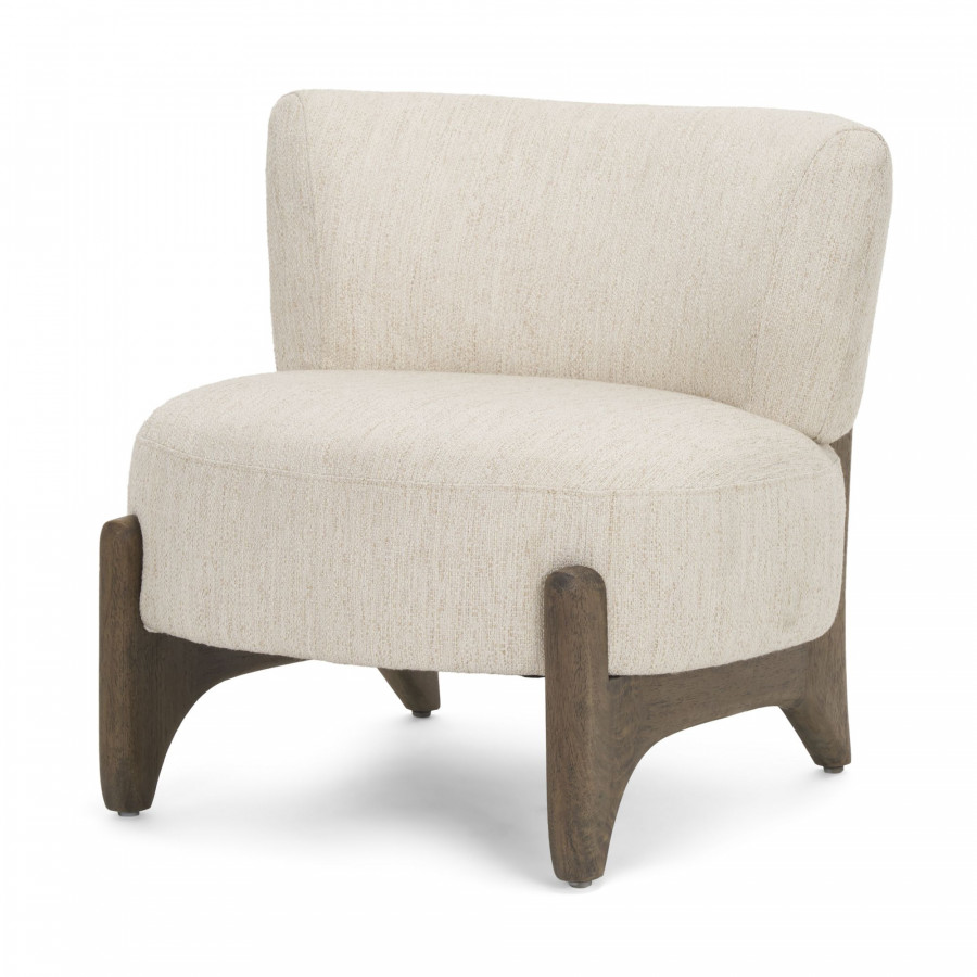 Mercana - Vyra Accent Chair in Cream, Fabric