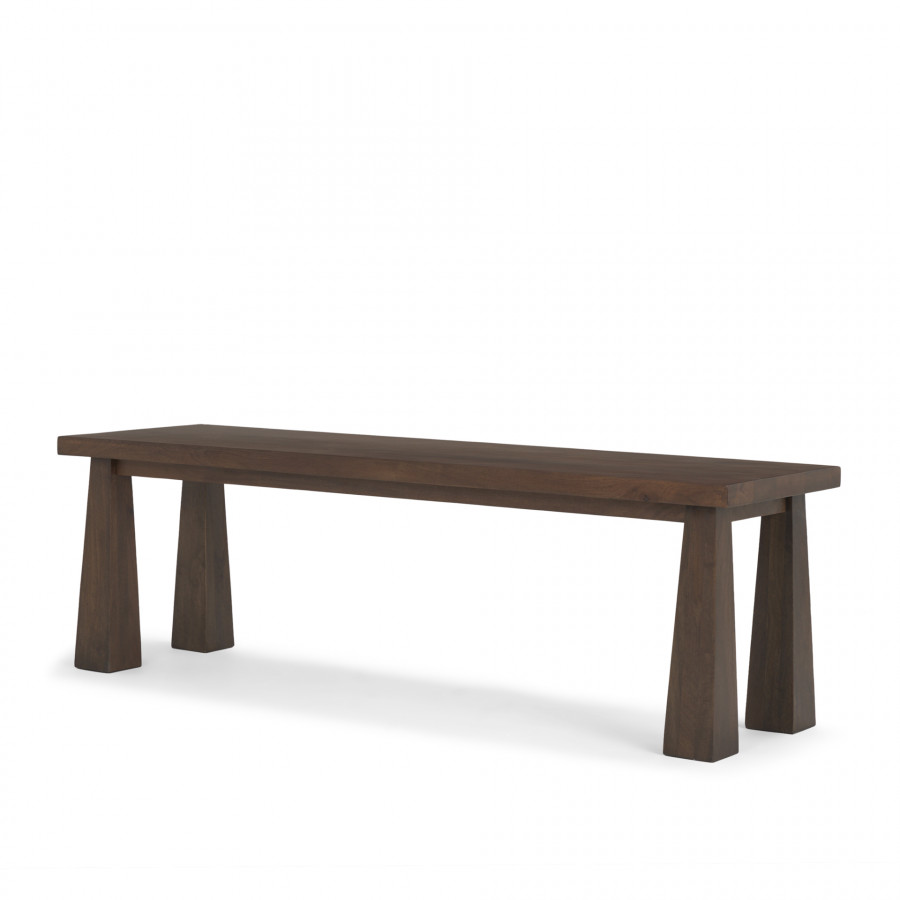 Mercana - Wolcott Bench in Brown, Solid Wood