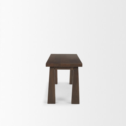 Mercana - Wolcott Bench in Brown, Solid Wood