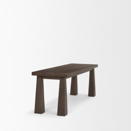 Mercana - Wolcott Bench in Brown, Solid Wood