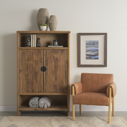 Mercana - Wayde Curio Cabinet in Brown, Wood