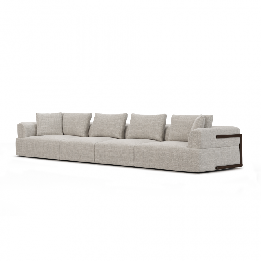 Mercana Warner 2 Piece Long Sofa Set - Gray