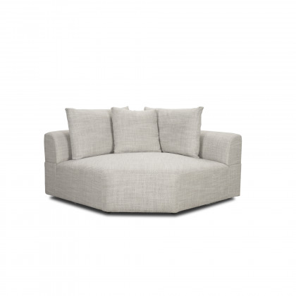 Mercana Warner 3 Piece Sectional with Corner Piece - Gray, Set C