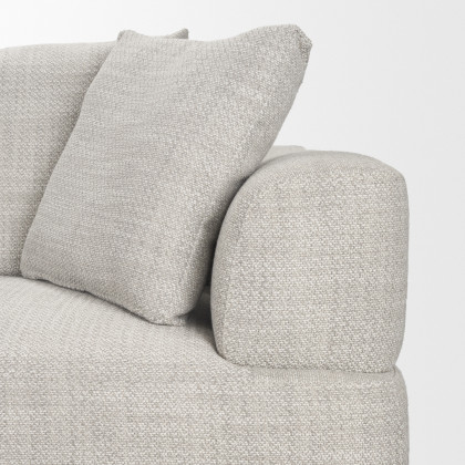 Mercana Warner 3 Piece Sectional with Corner Piece - Gray, Set C