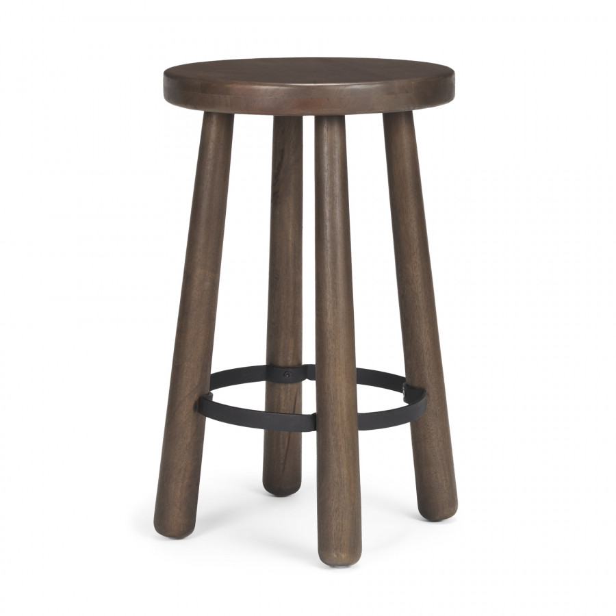 Mercana - Weldon Wood Seat Counter Stool in Brown, Wood