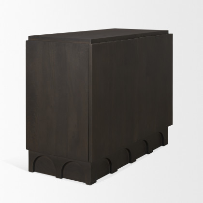 Mercana - Wagner Accent Cabinet in Brown, Solid Wood