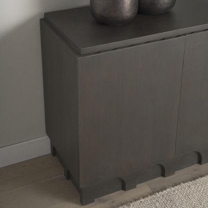 Mercana - Wagner Accent Cabinet in Brown, Solid Wood