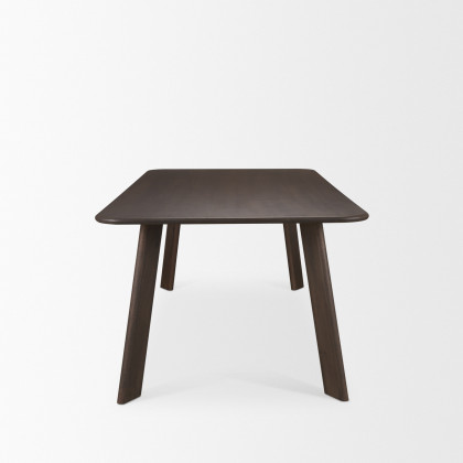 Mercana Welborn Dining Table - Dark Brown, L84"