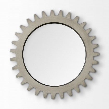 Mercana Cog Mirror Collection 4 (Set of 4) - Dark Brown/White/Black