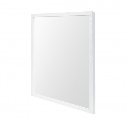 Mercana Bristol 24x30 Faux Wood Frame Bathroom Vanity Mirror - White