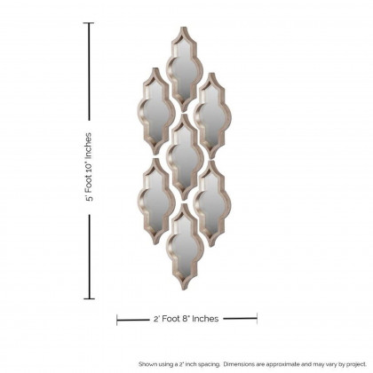 Mercana Tamanar I Mirror Collection (Set of 7) - Silver