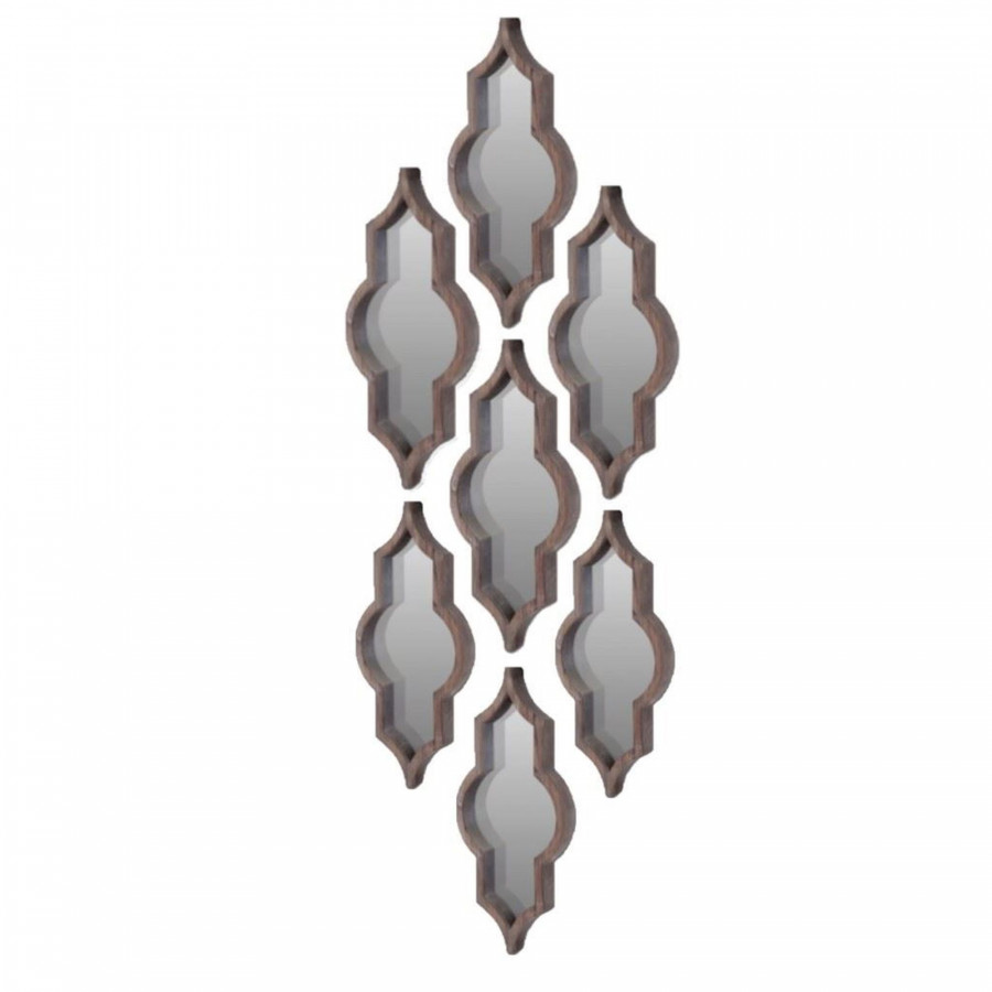 Mercana Tamanar II Mirror Collection (Set of 7) - Brown