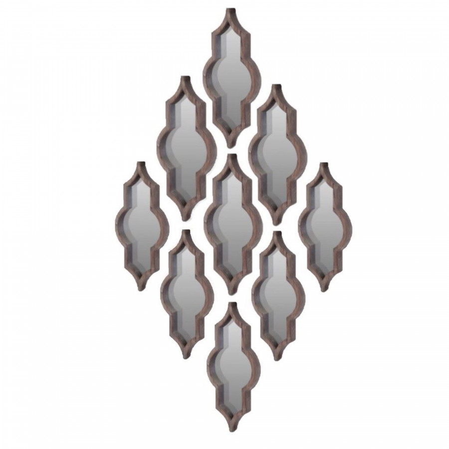 Mercana Tamanar I Mirror Collection (Set of 9) - Brown