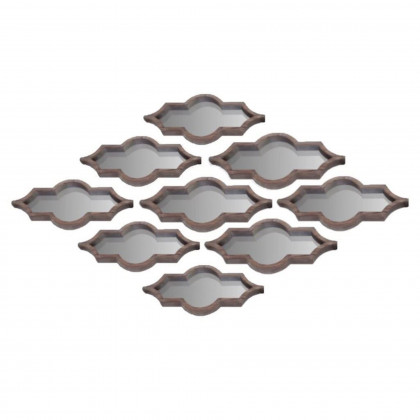 Mercana Tamanar I Mirror Collection (Set of 9) - Brown
