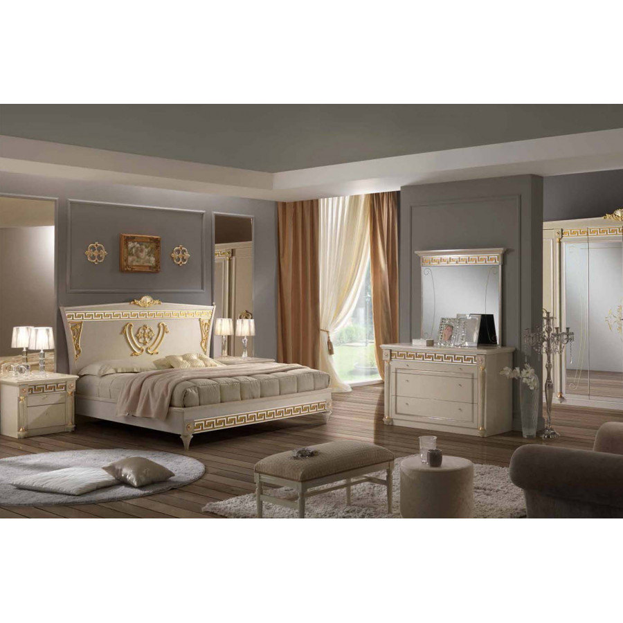 Mobis - Samos Wardrobe 4 Doors with 2 Mirrors
