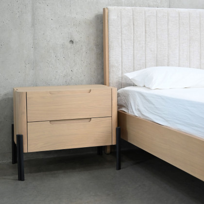 Mobital Nori Bed - Natural White Oak Wood, King
