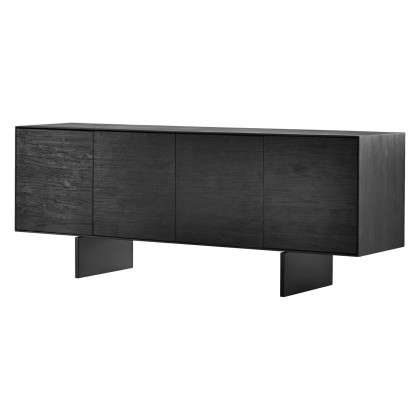 Mobital - Block Sideboard in Black Soot /Brushed Doors
