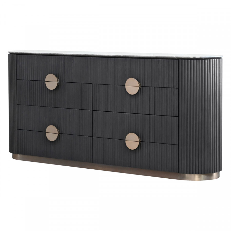 Mobital - Koii Sideboard 8-Drawer Sicilian Gray Top