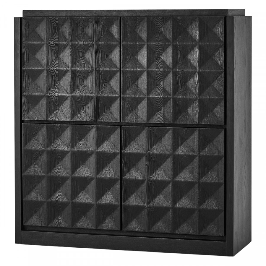 Mobital - Moss Sideboard Tall in Matte Black Oak
