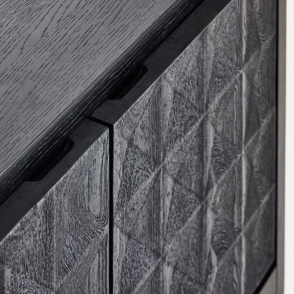 Mobital - Moss Sideboard Wide in Matte Black Oak