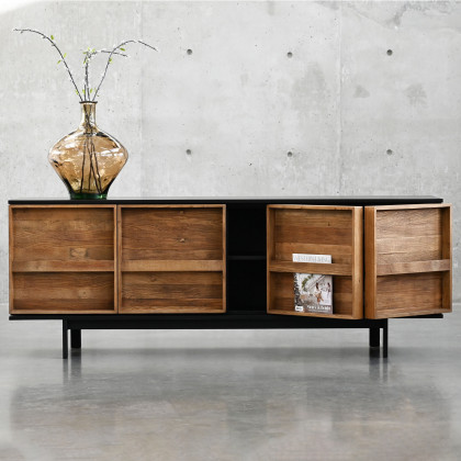 Mobital - Passage Sideboard in Matte Black Brushed