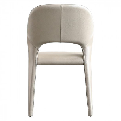 Mobital Bosco Dining Chair - Studio Taupe Pebbled Leather