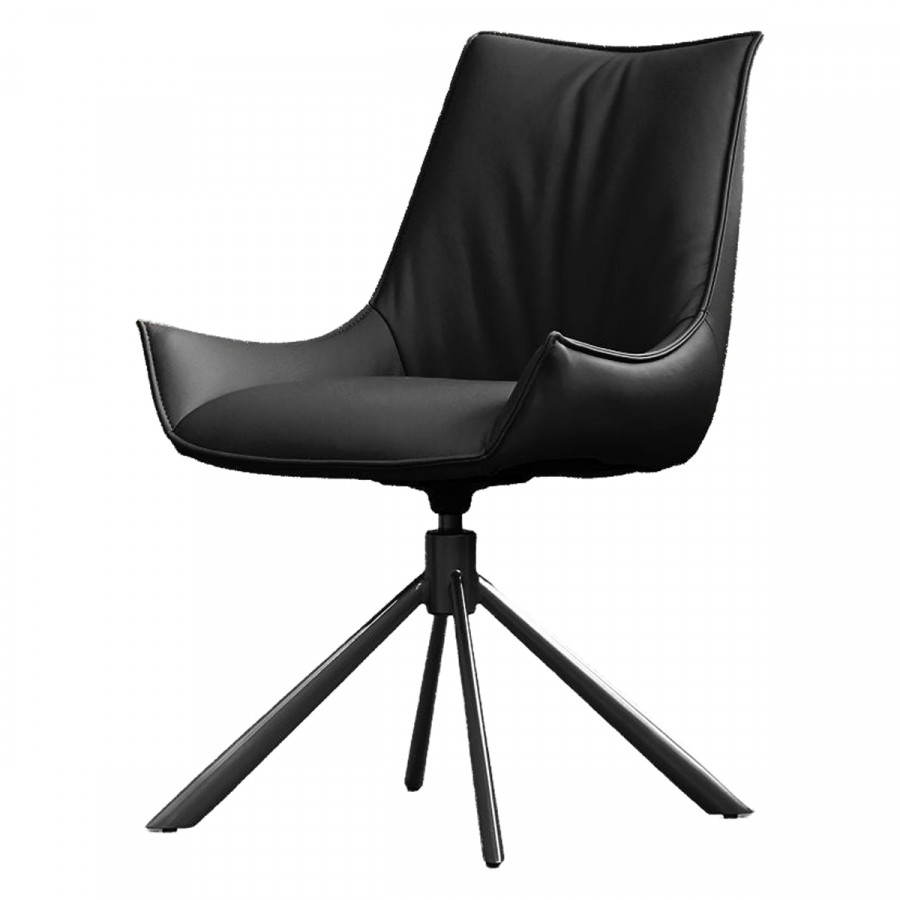 Mobital - Giulia Swivel Dining Chair in Black