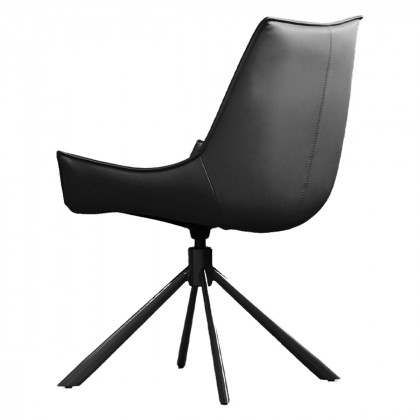 Mobital - Giulia Swivel Dining Chair in Black