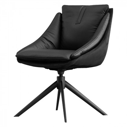 Mobital - Huracan Dining Chair in Carbon Alcantara/ Nero Nemesis