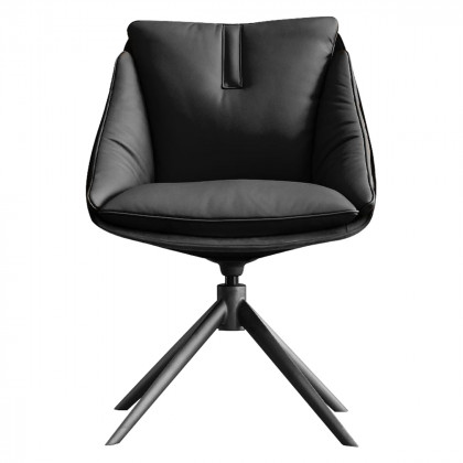 Mobital - Huracan Dining Chair in Carbon Alcantara/ Nero Nemesis