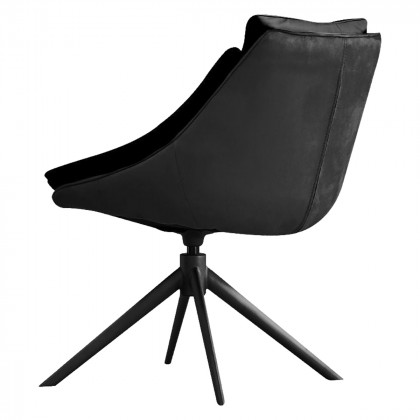 Mobital - Huracan Dining Chair in Carbon Alcantara/ Nero Nemesis