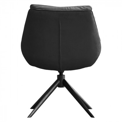 Mobital - Huracan Dining Chair in Carbon Alcantara/ Nero Nemesis