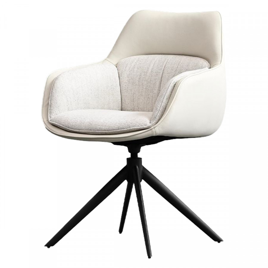 Mobital - Jules Dining Chair Swivel 360 Light Cream