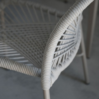 Mobital - Kamari Indoor/Outdoor Dining Chair Stackable in Taupe