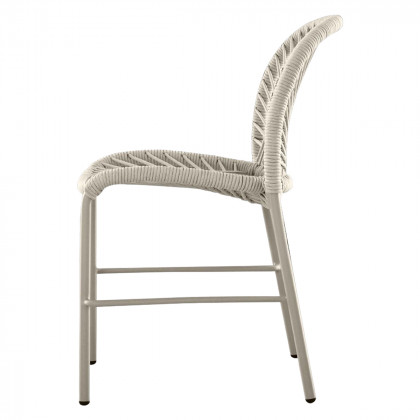 Mobital - Kamari Indoor/Outdoor Dining Chair Stackable in Taupe