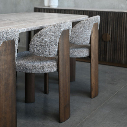 Mobital - Sake Dining Chair in Koala Tweed