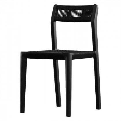 Mobital - Vent Dining Chair in Black Soot