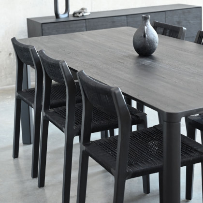 Mobital - Vent Dining Chair in Black Soot