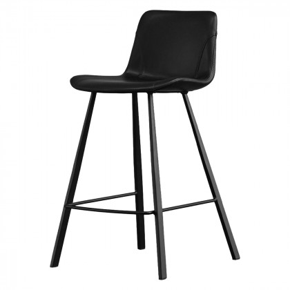 Mobital - Billy Counter Stool in Pebbled Black