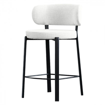 Mobital - Lily Counter Stool in Alabaster Hopsack