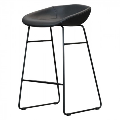 Mobital - Rafa Counter Stool in Pebbled Black