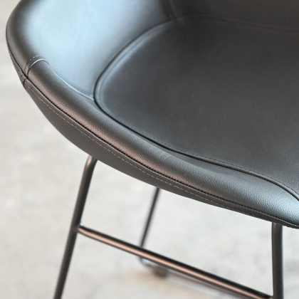 Mobital - Rafa Counter Stool in Pebbled Black