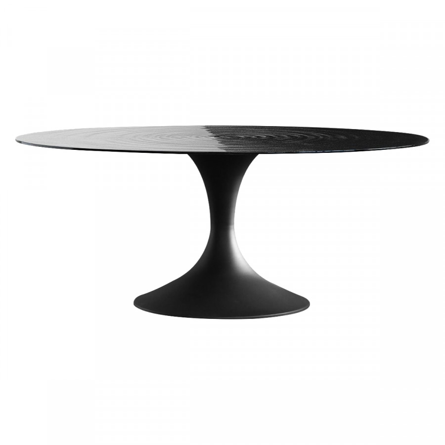 Mobital - Halo 63" Dining Table in Black Modern